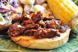 Barbecued Seitan Sandwich