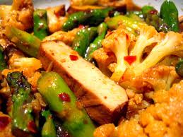 Spicy tofu stir fry